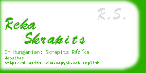 reka skrapits business card